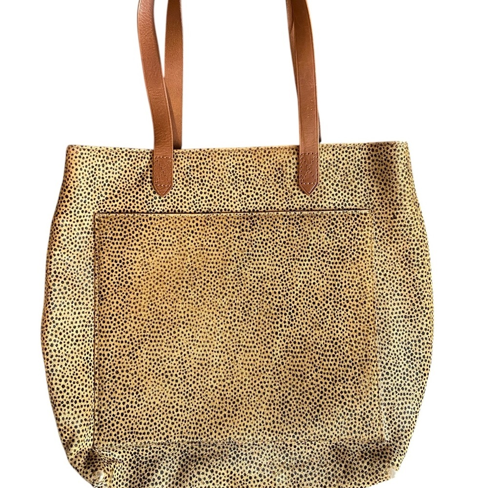 Madewell Calf Spotted Fur ‘The Zip’ Tote Bag
